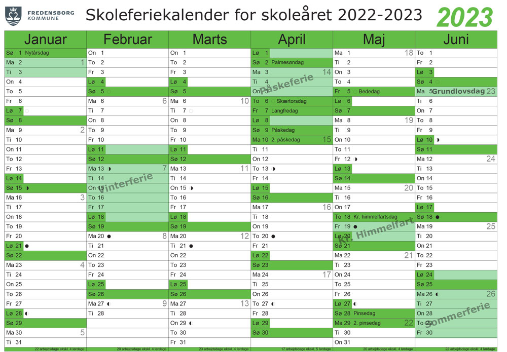 Ferier  Langebjergskolen